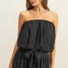 Bubble Hem Tube Top - Black